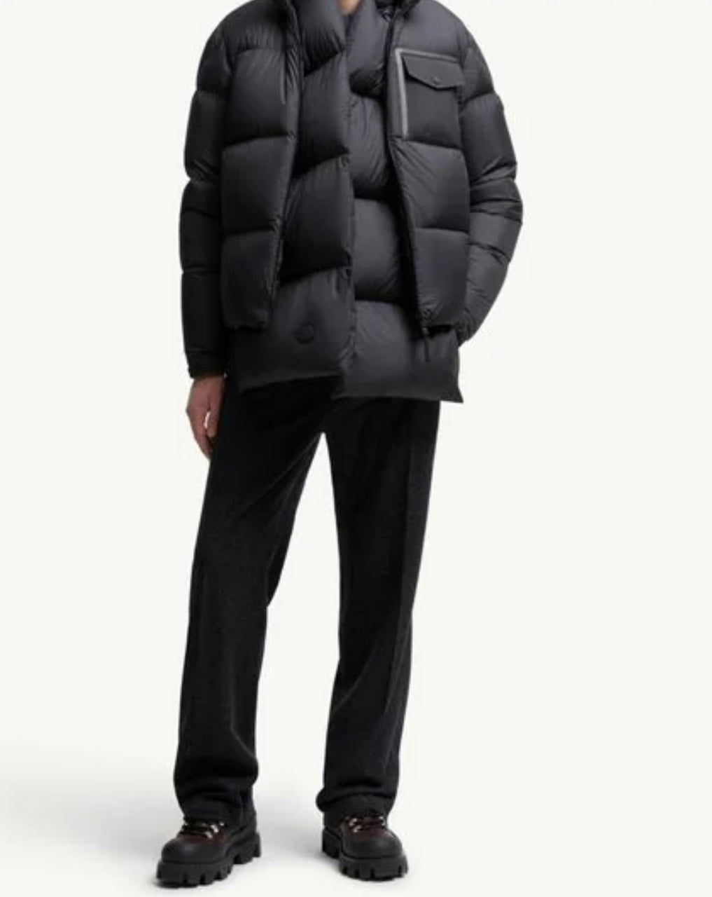 MONCLER CHINON SQUARE-QUILTED PUFFER JACKET