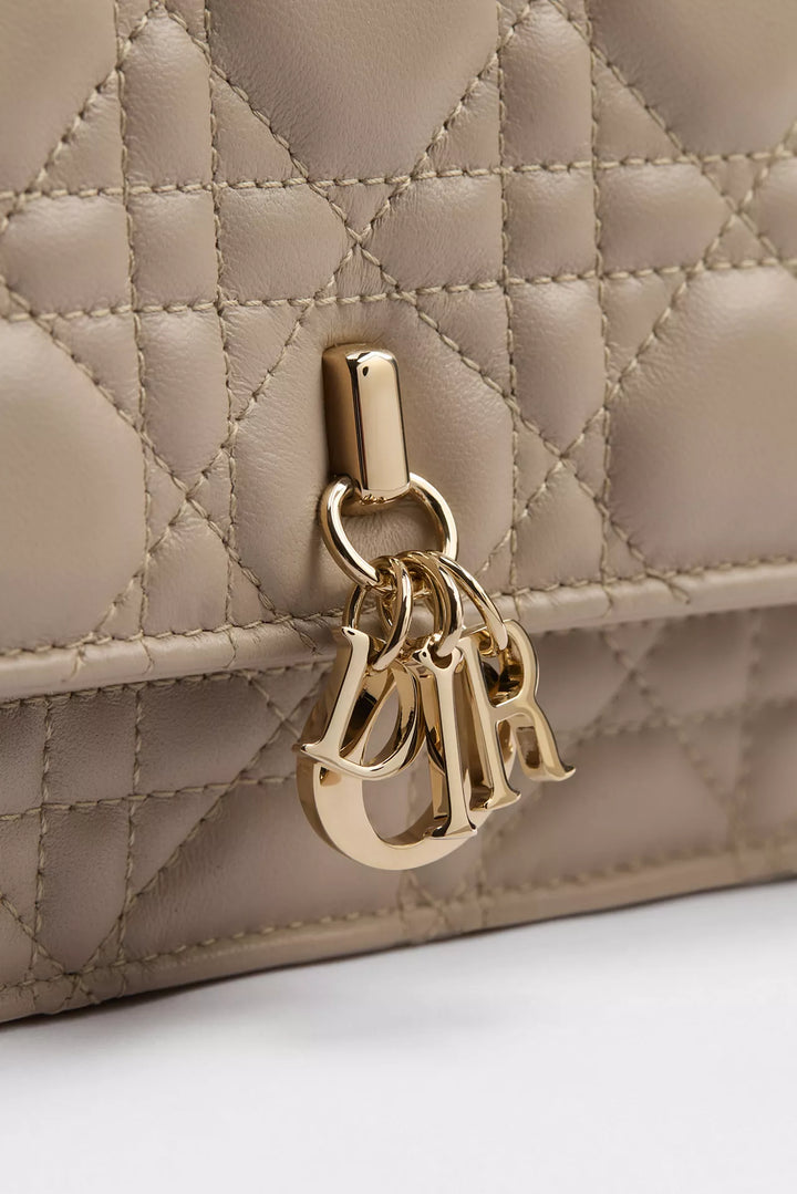 DIOR MINI BAG POWDER BEIGE CANNAGE BAG
