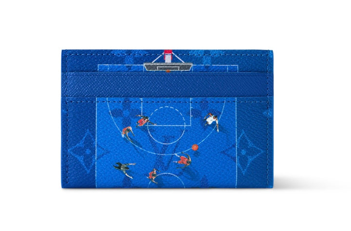 LOUIS VUITTON DOUBLE CARD HOLDER IN BLUE