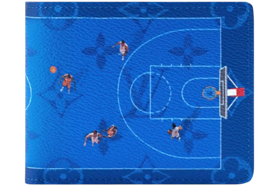 LOUIS VUITTON BASKETBALL SLENDER WALLET IN BLUE