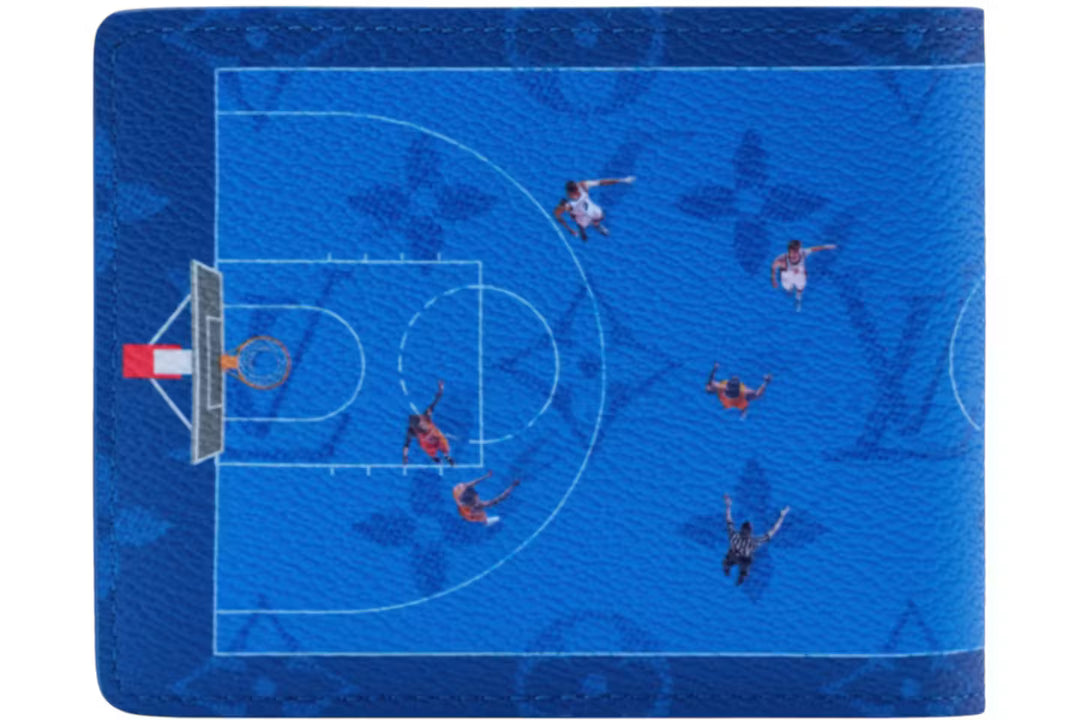 LOUIS VUITTON BASKETBALL SLENDER WALLET IN BLUE