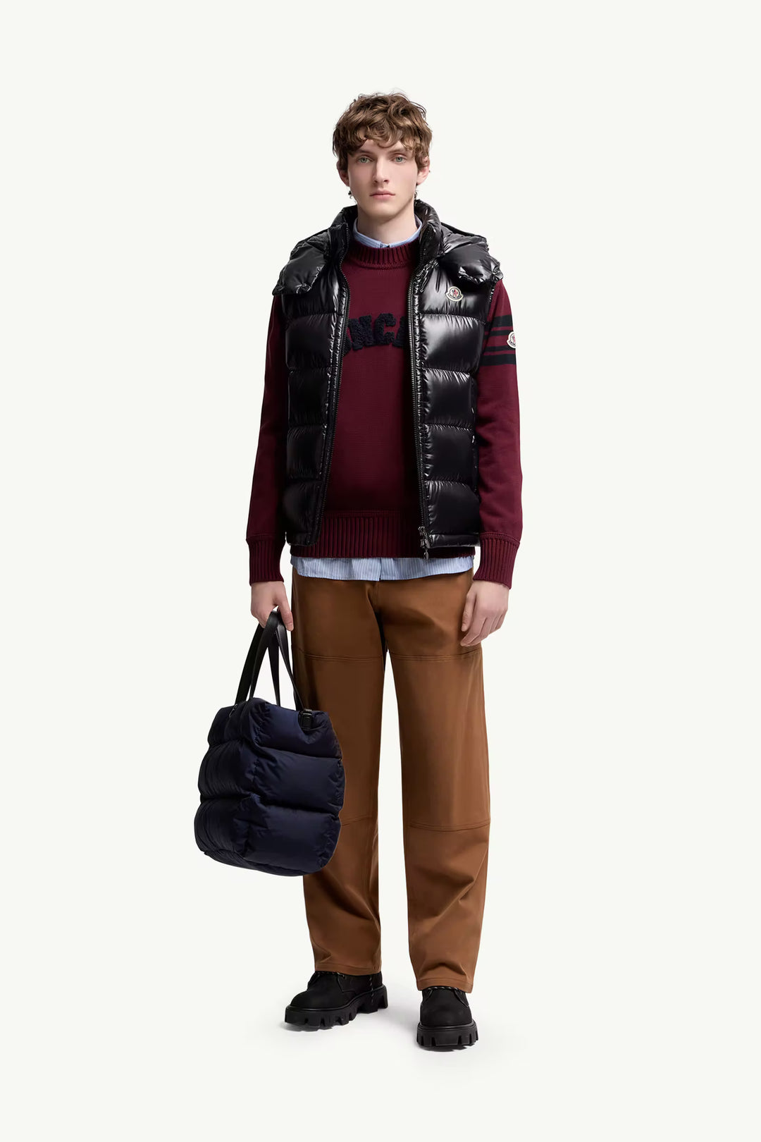 MONCLER HOODED DOWN VEST