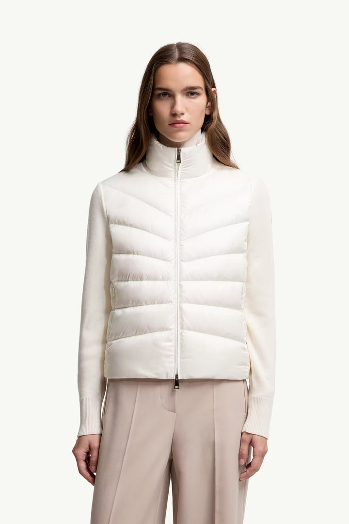 MONCLER PADDED WOMEN JACKET IN WHITE