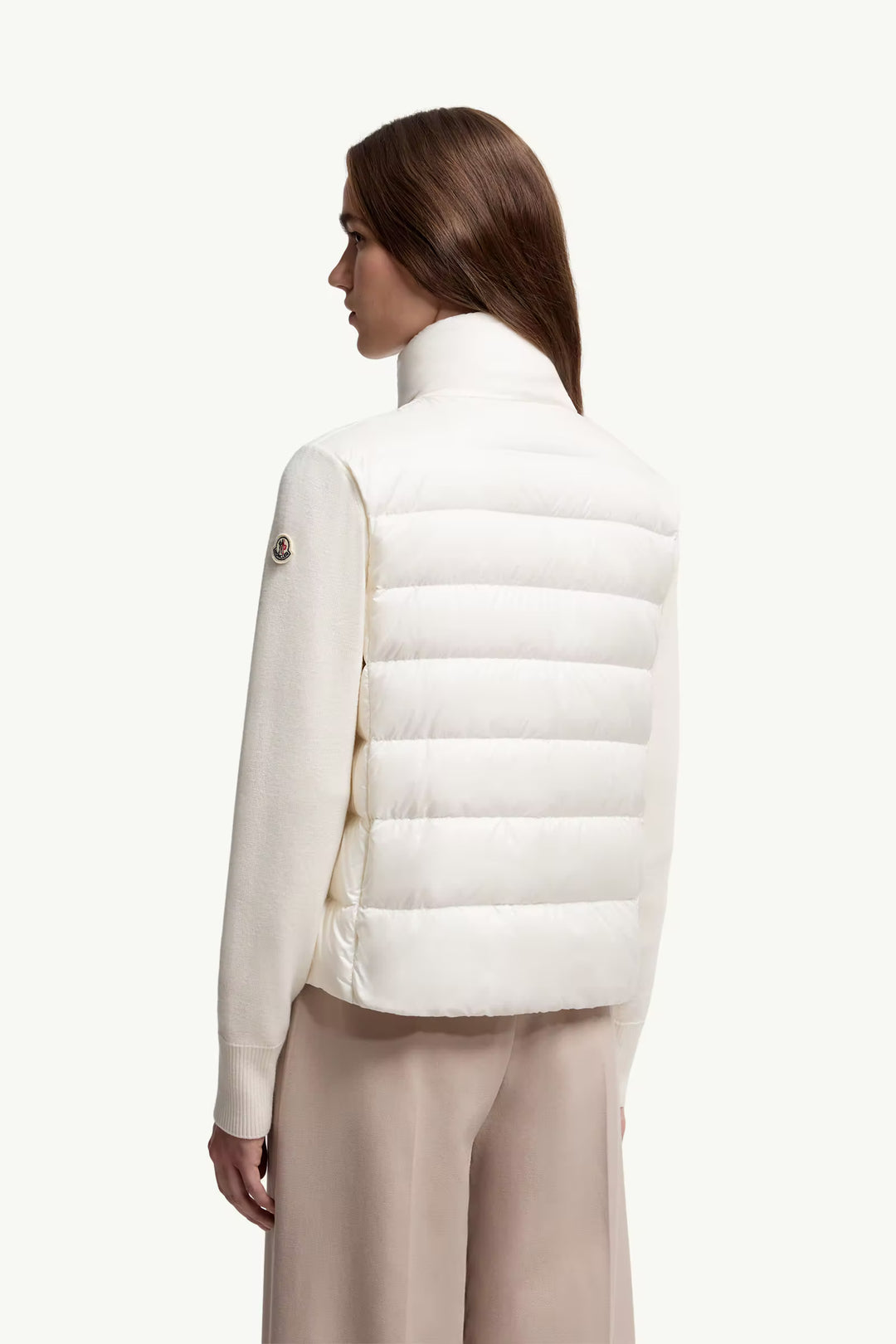 MONCLER PADDED WOMEN JACKET IN WHITE
